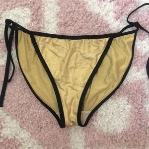 American apparel gold bikini bottoms